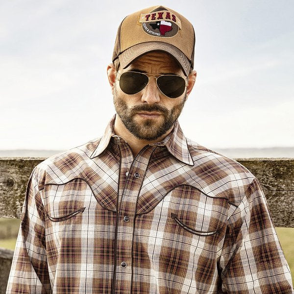 Checkered Western Shirt Isaac - Men's Western Wear