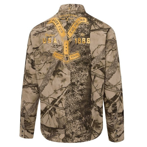 Official Yellowstone Western Shirt - Ride for the Brand Camo
