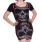 RED MIRROR SKULL TOP