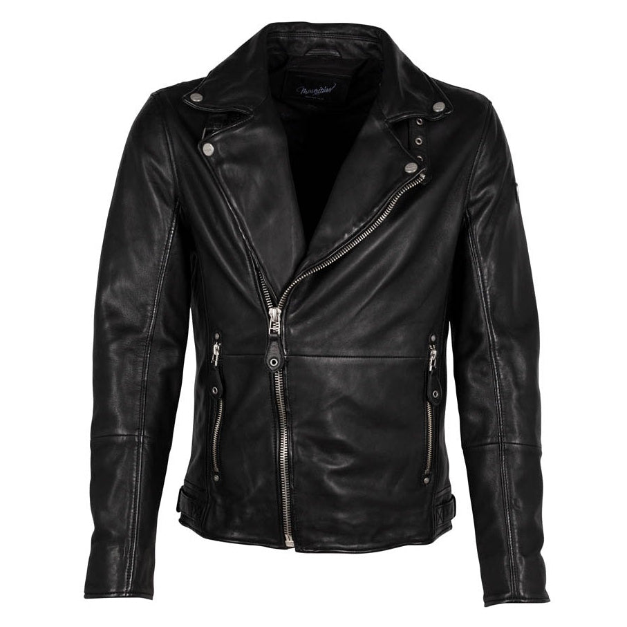 Mavric SF Men's Black Rock Biker Leather Jacket