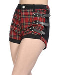 Women's buckle shorts