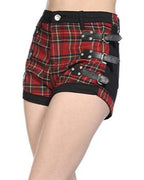 Women's buckle shorts