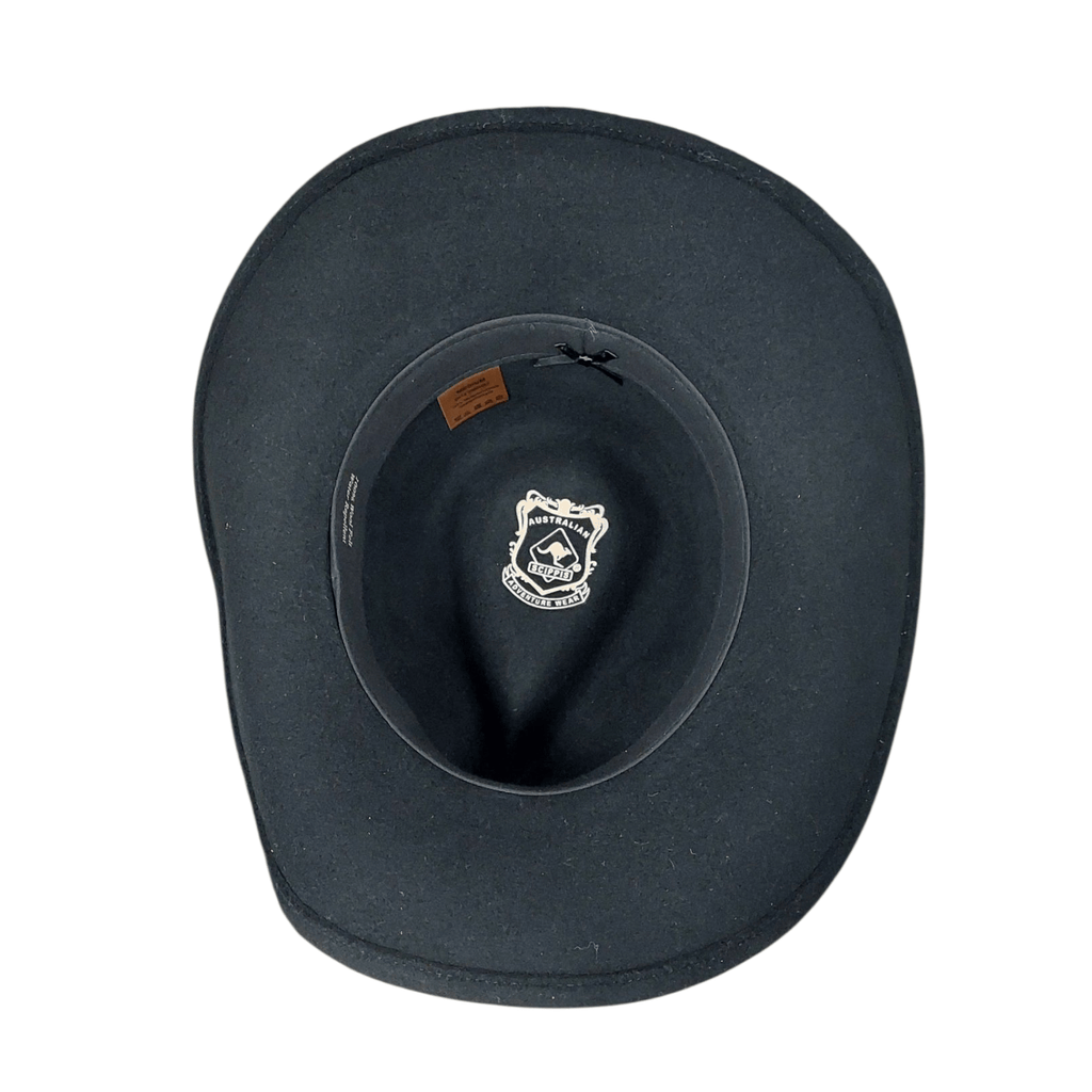 Premium Black Wool Western Hat Smokey - Built for Confidence. Step into any setting with the Smokey, a distinctive 100% wool felt Western hat engineered for both style and performance.