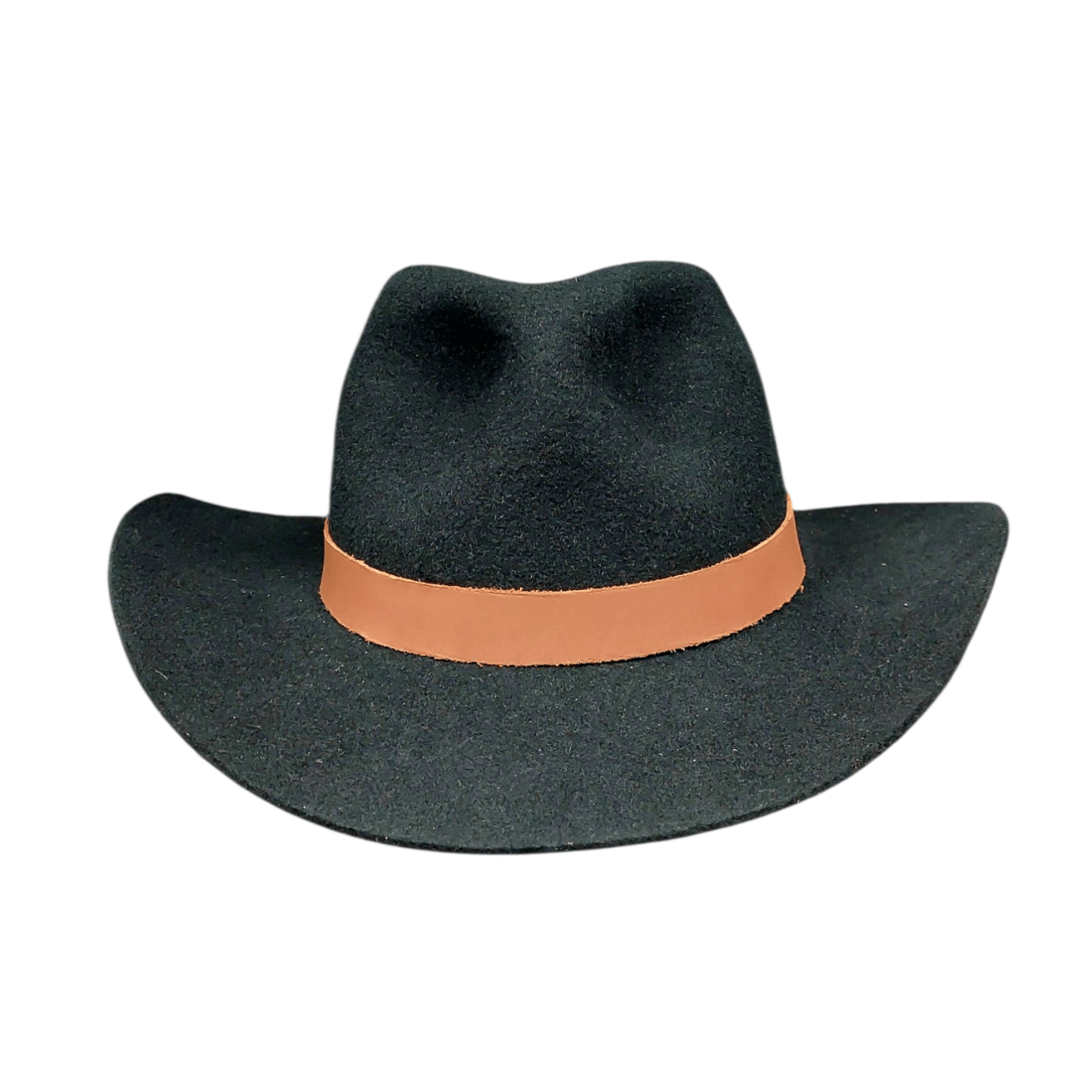 Western Wool Felt handmade Hat Tush - Black Cowboy Hat