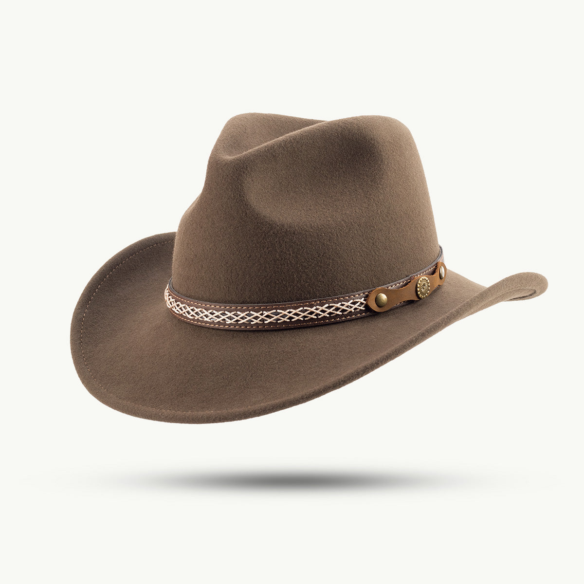 Sandstone Outdoor Felt Hat – 100% Wool, Water-Repellent