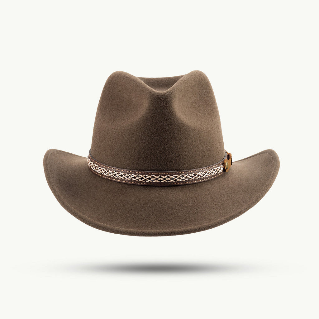 Sandstone Outdoor Felt Hat – 100% Wool, Water-Repellent