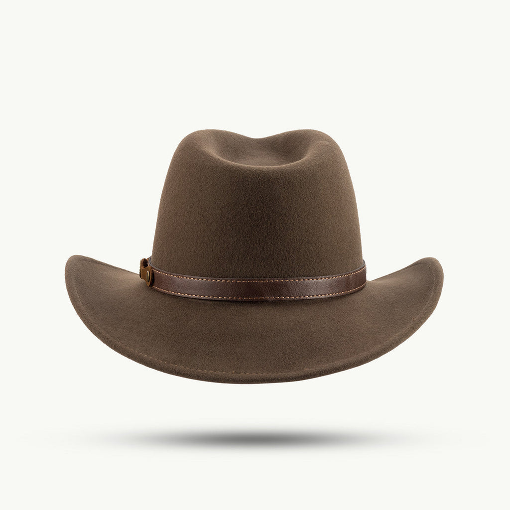 Sandstone Outdoor Felt Hat – 100% Wool, Water-Repellent