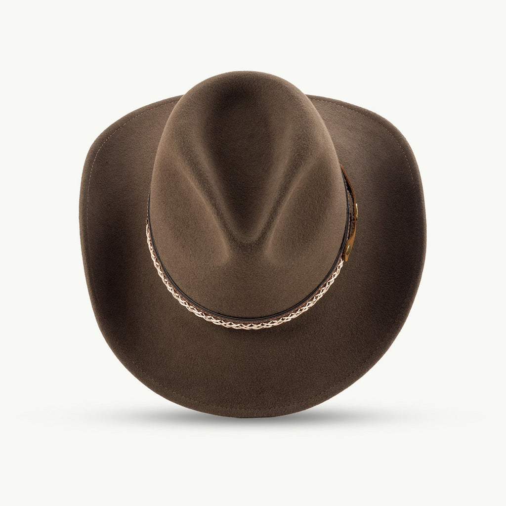 Sandstone Outdoor Felt Hat – 100% Wool, Water-Repellent