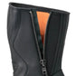 LEATHER BIKER BOOTS WITH ZIPPER