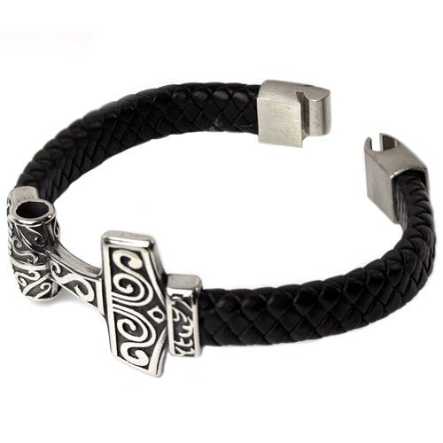 STAINLESS STEEL BRACELET THORS HAMMER