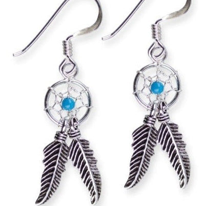 Earrings Dream Catcher Blue