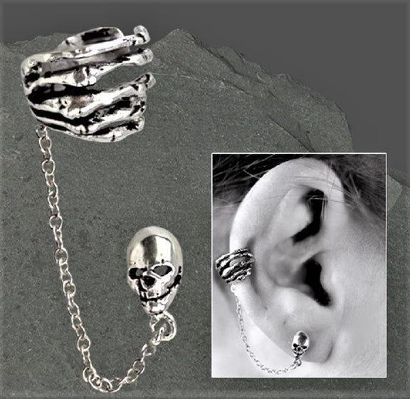 Earring Skeleton Hand