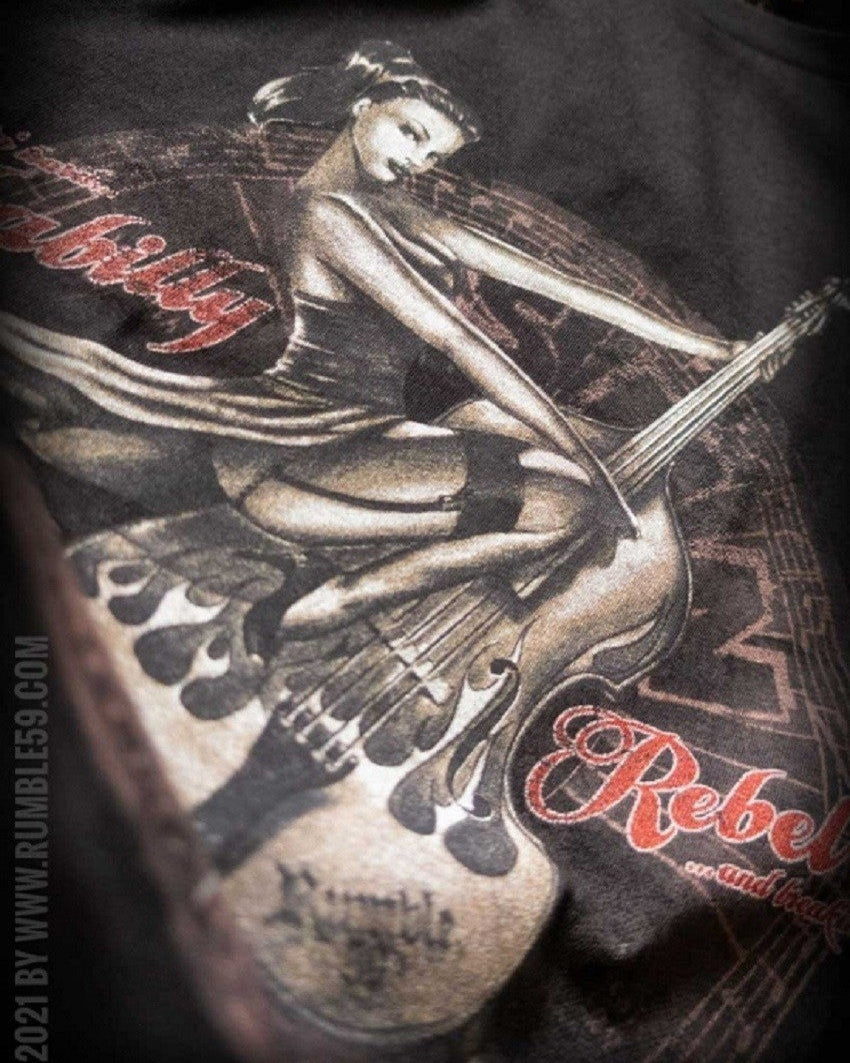 GREAT T-SHIRT ROCKABILLY REBEL