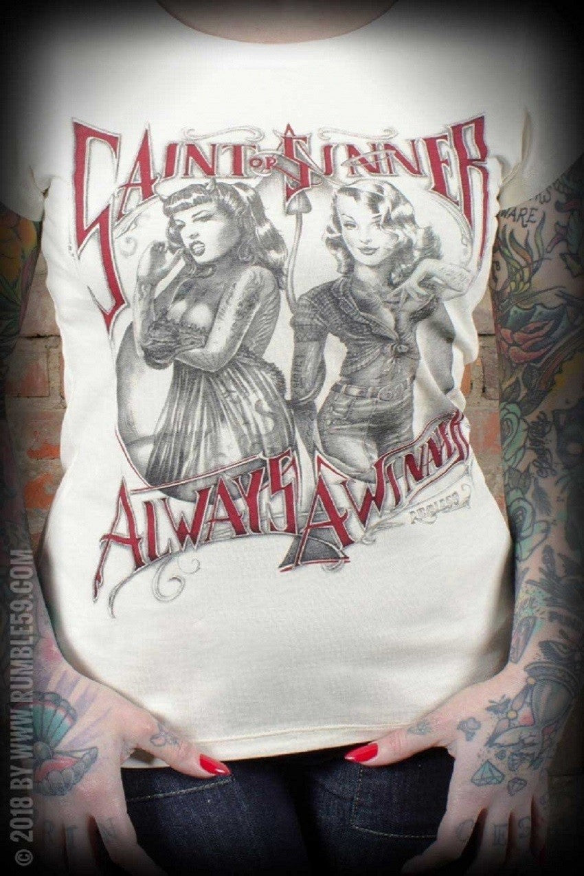 T-SHIRT SAINT OR SINNER