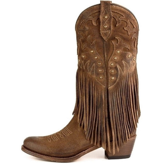 WOMEN'S BOOTS WITH FRINGES 2475