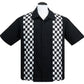 CHECKERED MINI PANEL BOWLING SHIRT