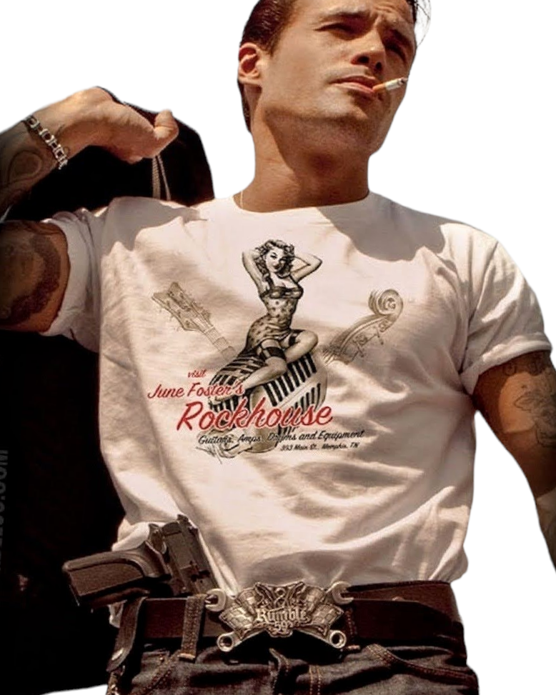 COOL 50'S STYLE T-SHIRT ROCKHOUSE