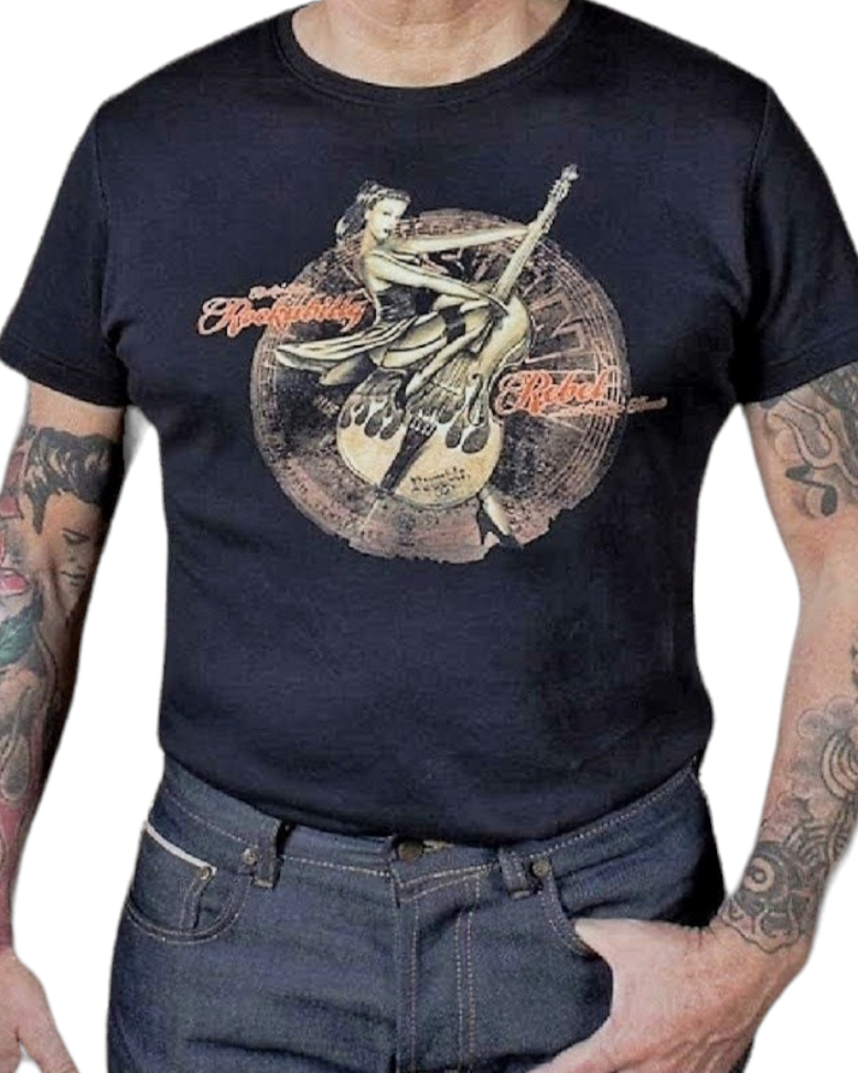 GREAT T-SHIRT ROCKABILLY REBEL