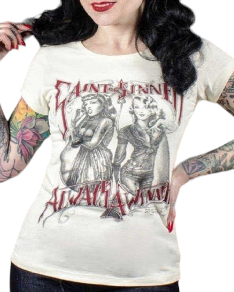 T-SHIRT SAINT OR SINNER