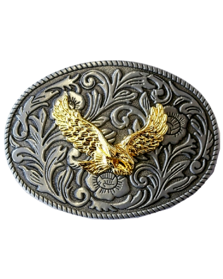 BELT BUCKLE WITH GOLDEN EAGLE