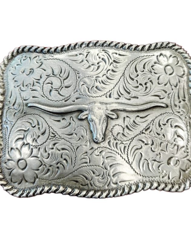 WESTERN BULL BELT BUCKLE