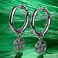 STEEL EARRINGS PENTAGRAM