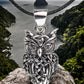 Celtic Owl Pendant in sterling silver