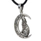 SILVER PENDANT WOLF IN MOON