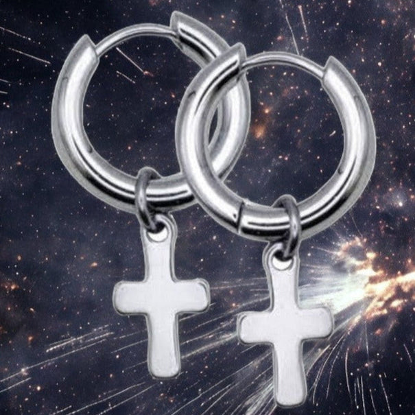 Earrings with Cross