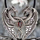 SILVER DRAGON'S HEART PENDANT