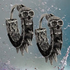 Earrings Spikes with Skull