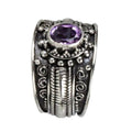 BALI AMETHYST SILVER RING