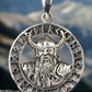 SILVER PENDANT VIKING WITH RUNES