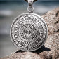 SILVER PENDANT AZTEC CALENDAR