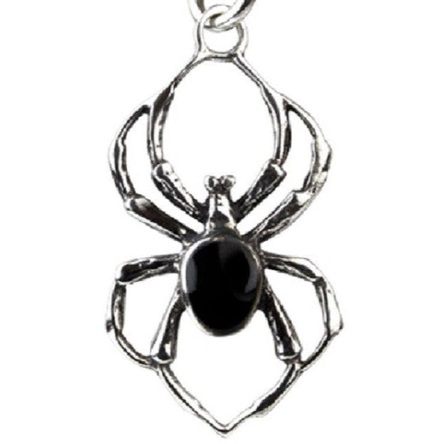 Black Spider Sterling Silver Pendant