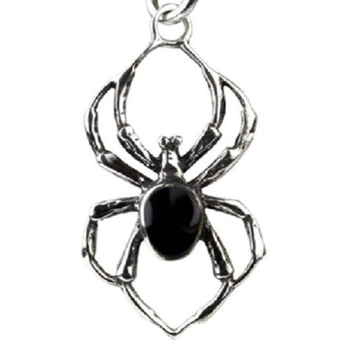 Black Spider Sterling Silver Pendant