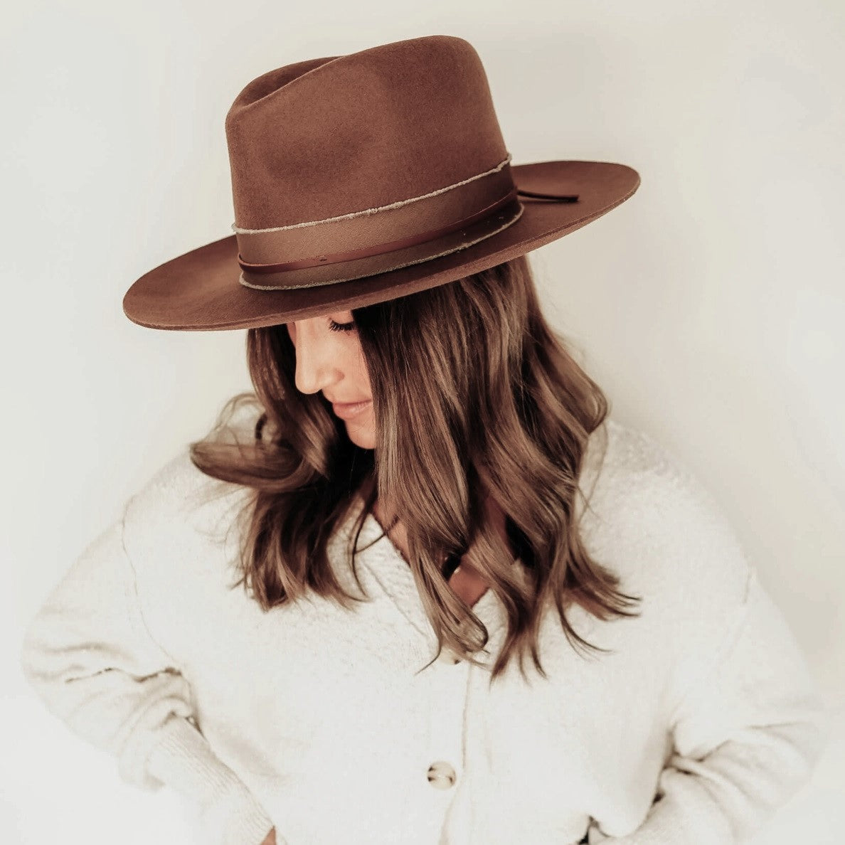 AUSTRALIAN WOOL FELT HAT JAWA BROWN