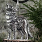 SILVER PENDANT HOWLING WOLF