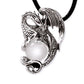 STERLING SILVER CRYSTAL DRAGON PENDANT