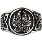 Bear Paw Ring in stainless steel