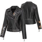 WOMENS SHORT LEATHER JACKET MABEL