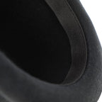 Bowler Derby kaabu – 100% villavilt grosgrain-paelaga
