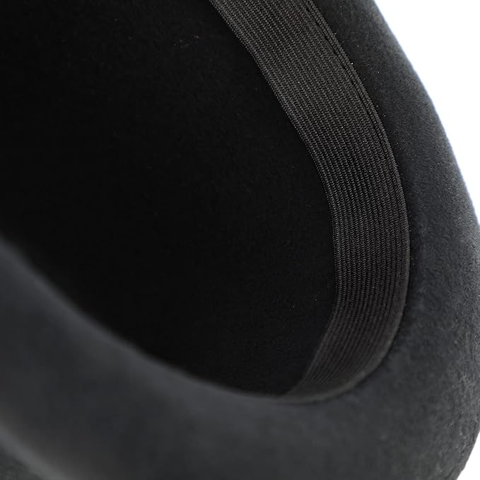 Bowler Derby Hat - 100% Wool Felt with Grosgrain Ribbon