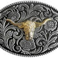 Belt Buckle with Bull Head