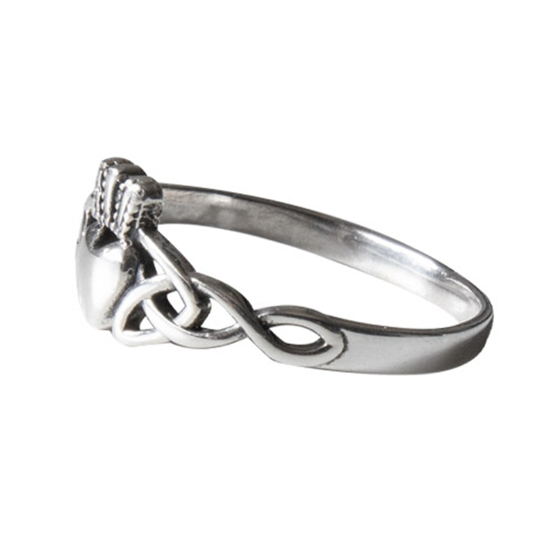 Celtic Claddagh Silver Ring