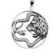 LION & SNAKE SILVER PENDANT