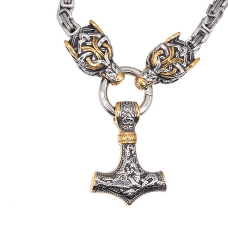 NECKLACE WITH CELTIC WOLFS