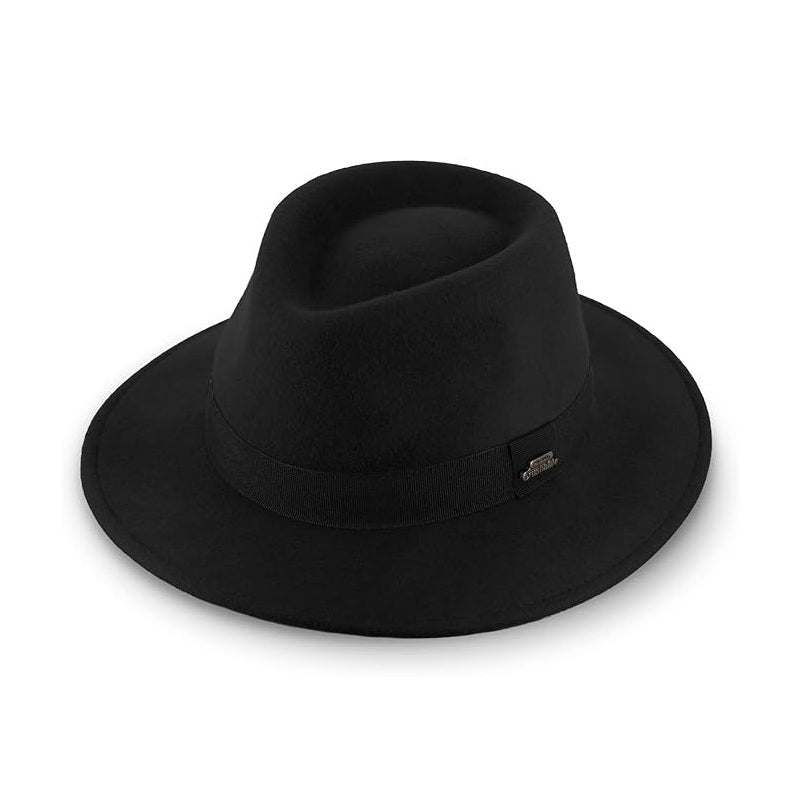 Fedora Classic Wool Felt Hat with Adjustable Inner Band