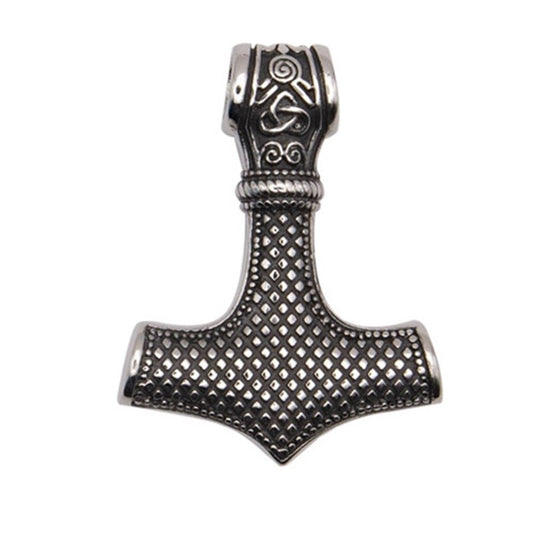 SILVERY HAMMER PENDANT