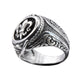 SIGNET LILY SILVER RING